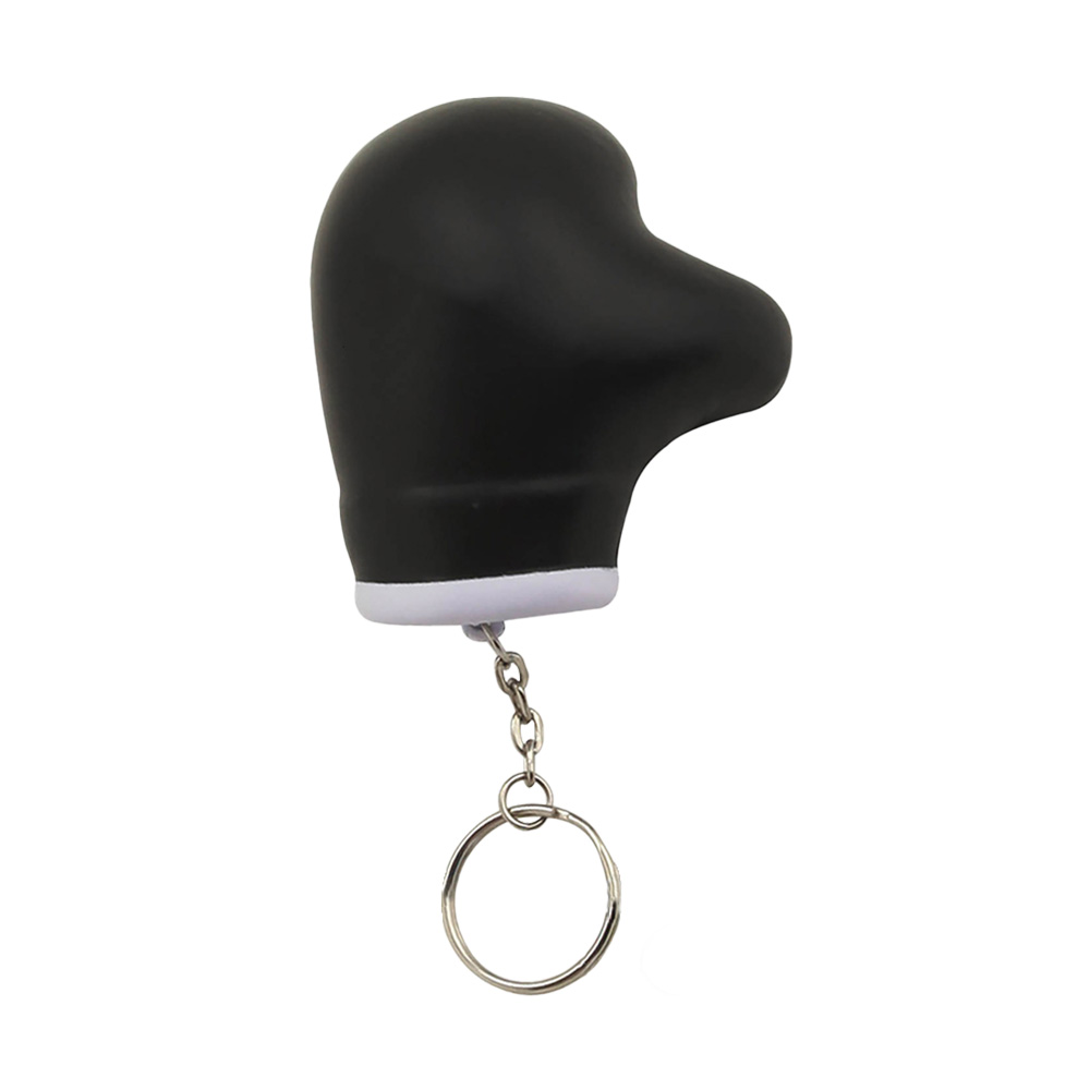 Personalized Boxing Gloves PU Material Customized Keychain Black