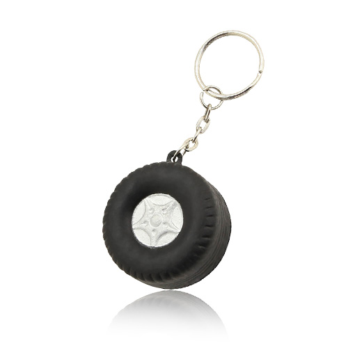 Promo Personalized PU Tire Shape Customized Logo Keychains