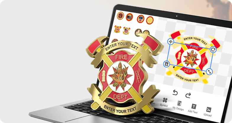 Firefighter Challenge Coins Design Online