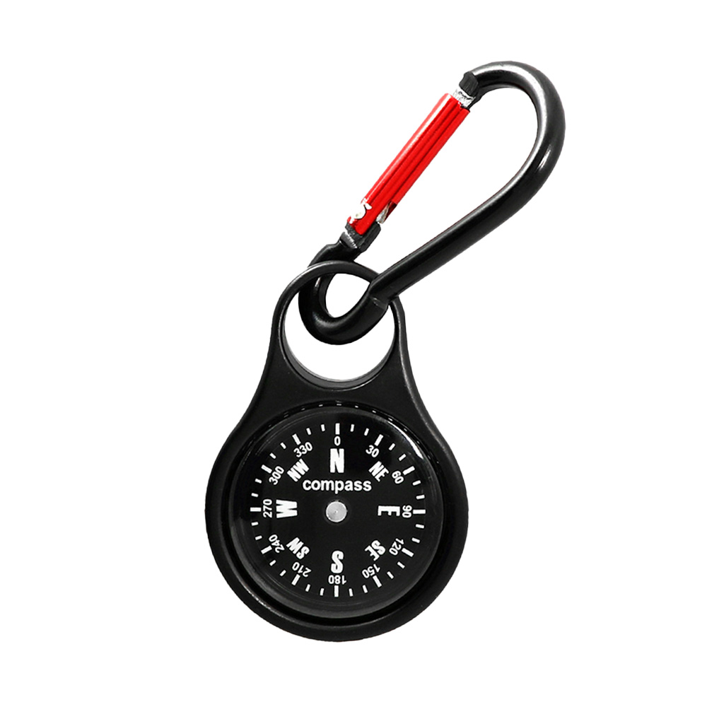 Zinc Alloy Compass Carabiner custom Keychain