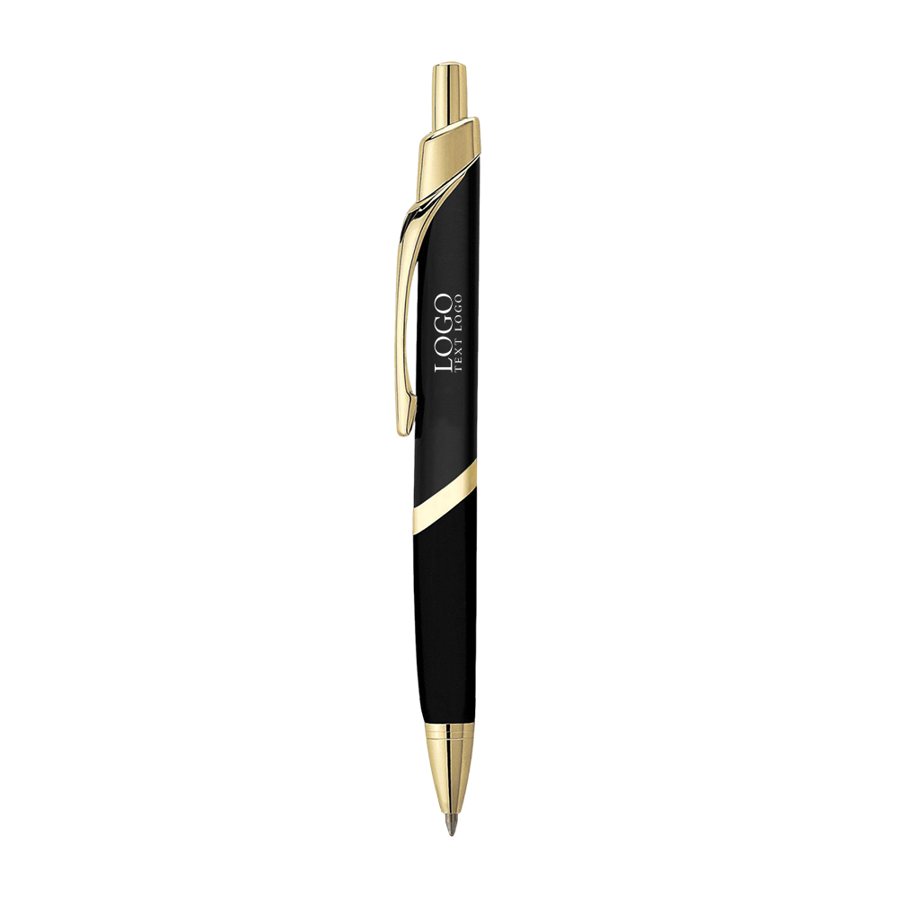 Custom Three-sided Metal Pen Black With Logo