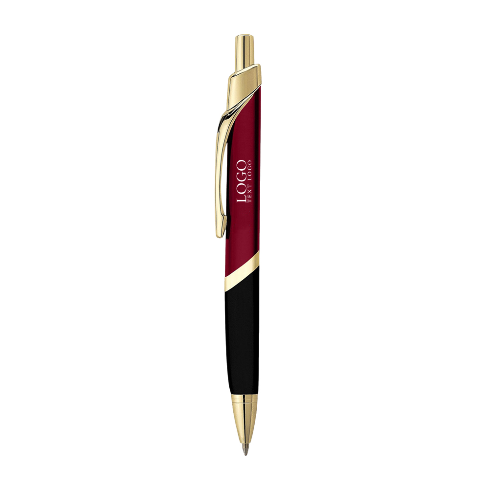 Custom Three-sided Metal Pen Red With Logo