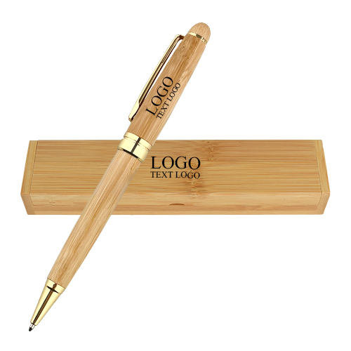 Flip-top Single High-grade Bamboo Gift Pen