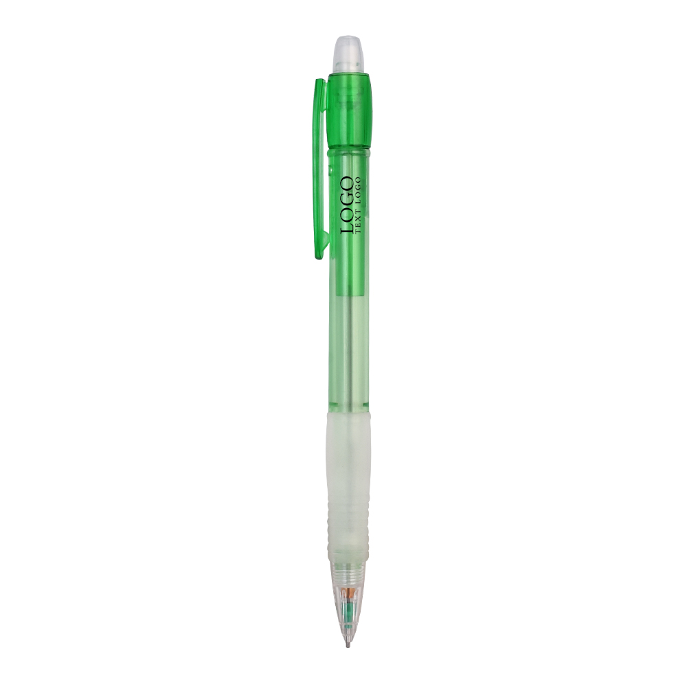 Simple Transparent Plastic Movement Mechanical Pencil Green With Logo