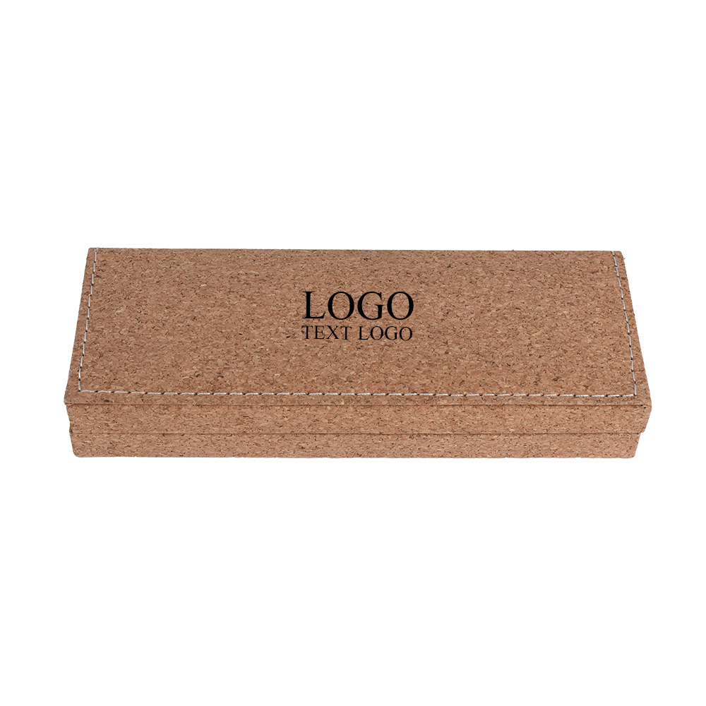 Zakelijke geschenkset Imitatie houtnerf geschenkpen doos met logo