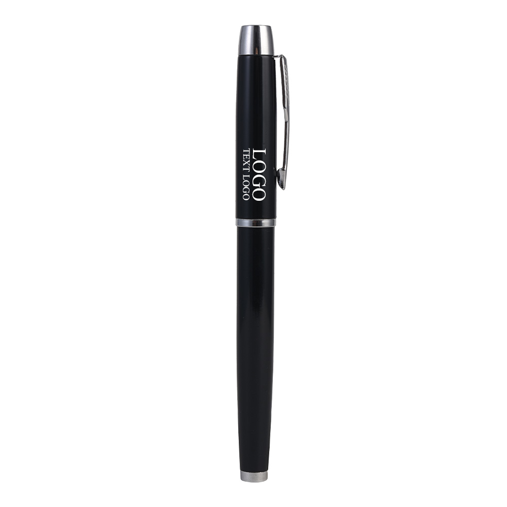 Custom Metal Fashion Gel Pen Black With Logo
