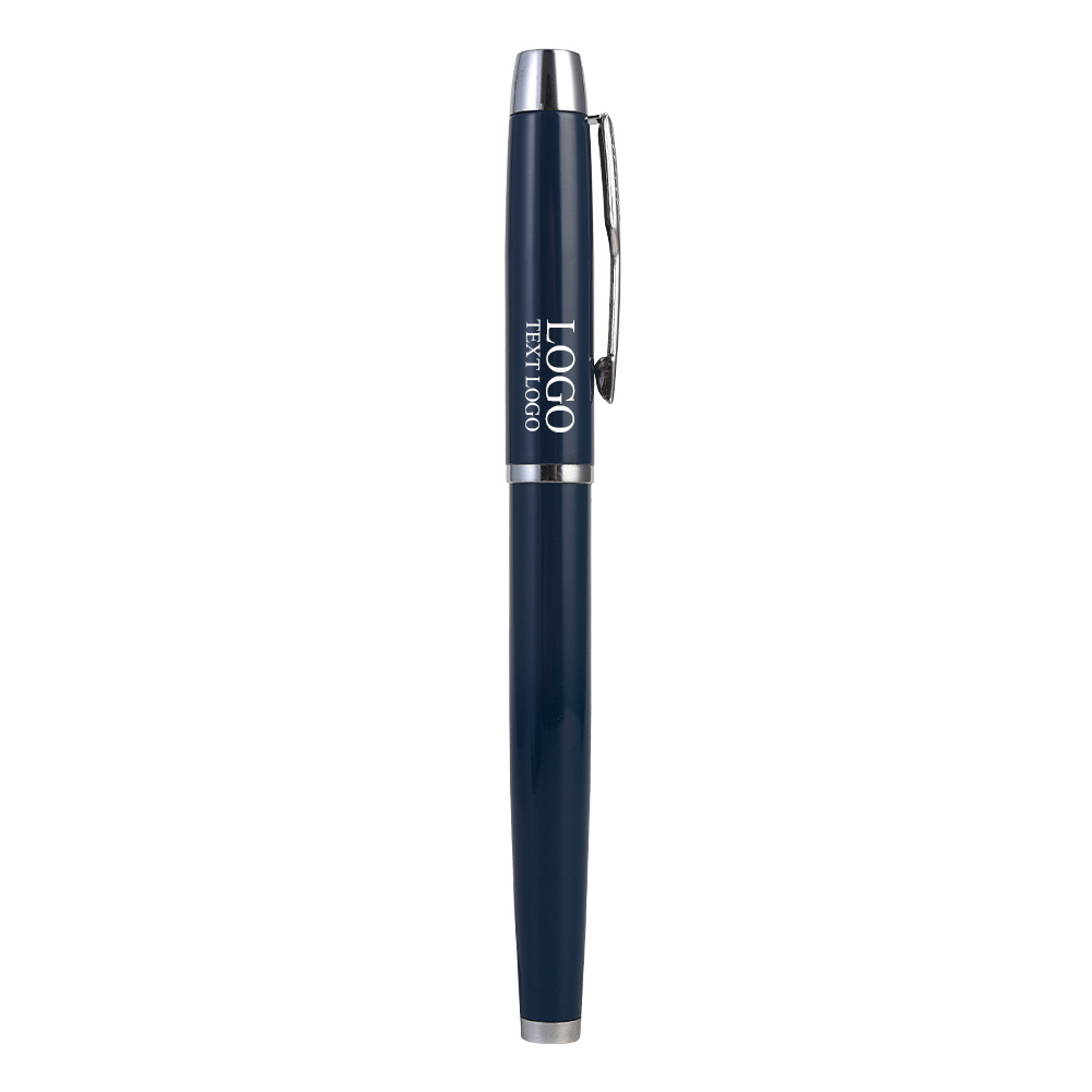 Custom Metal Fashion Gel Pen Blue With Logo