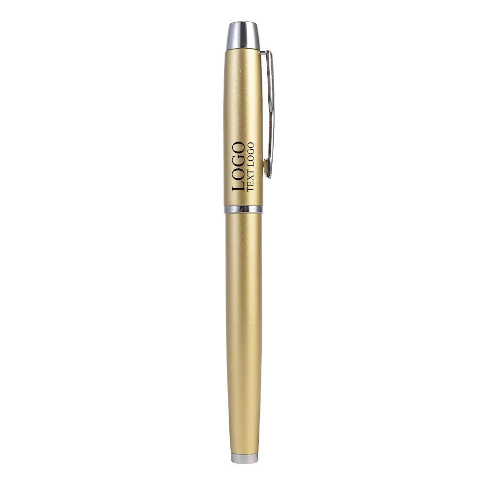 Custom Metal Fashion Gel Pen Gold With Logo