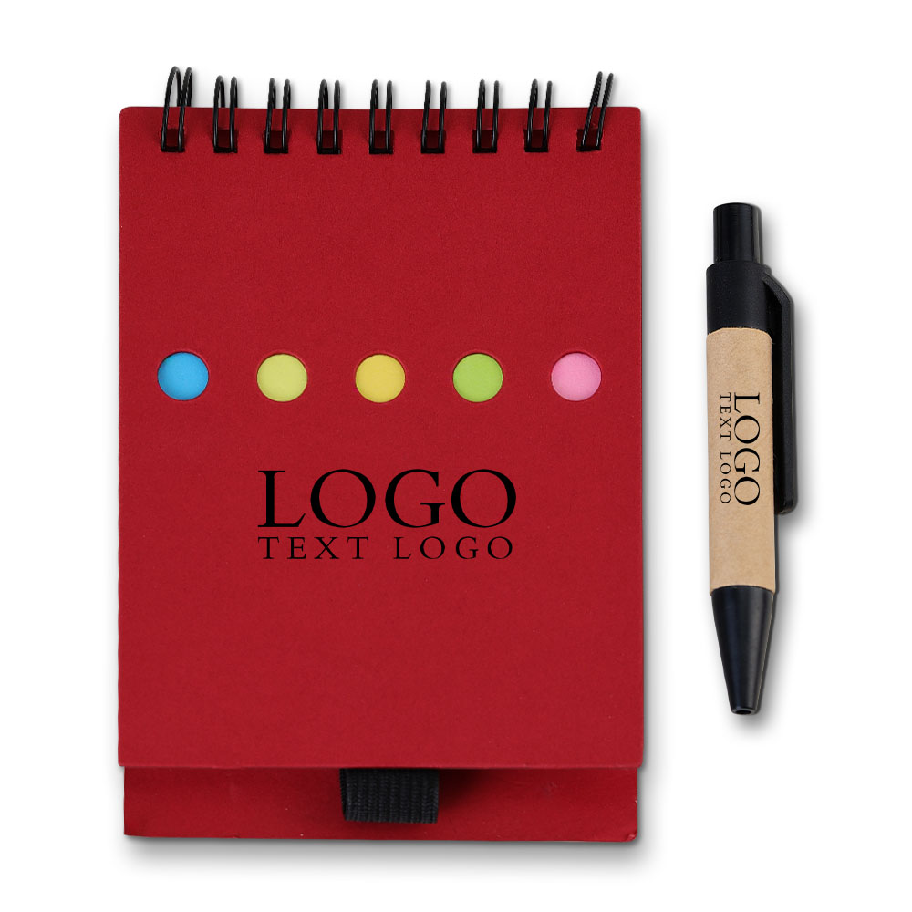 Kraftpapier-spoelpadset rood met logo Kraftpapier-spoelpadset rood met logo