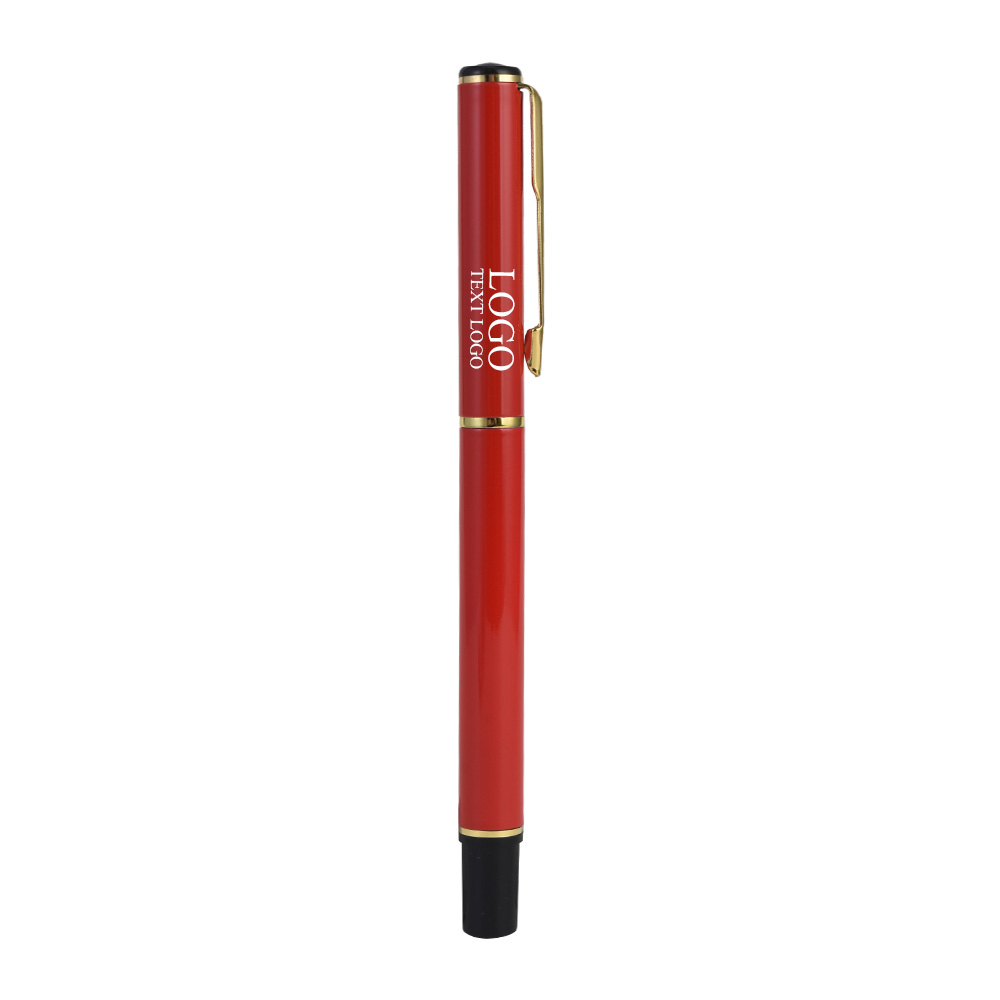 Metal Signature Pen Business Gift Set Red With Logo