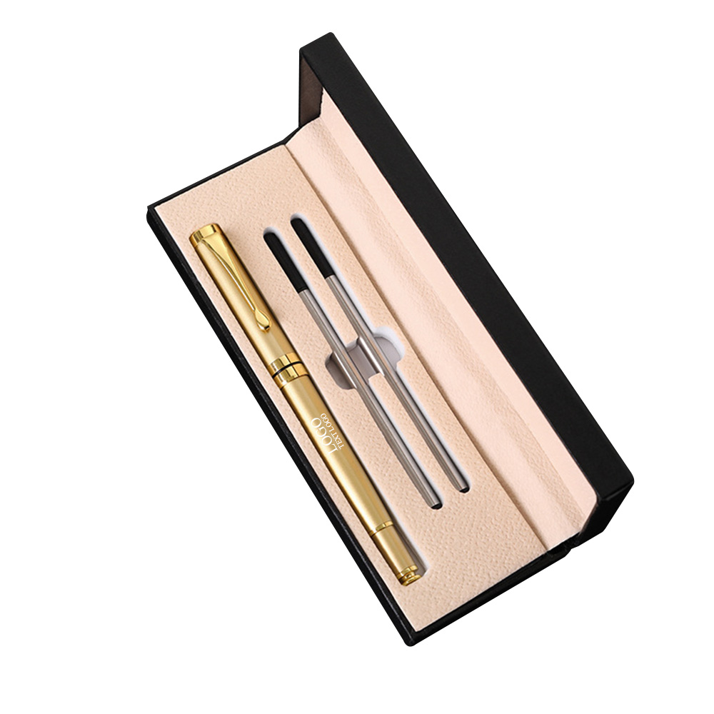 Double Refill Business Office Gel Pen Gold