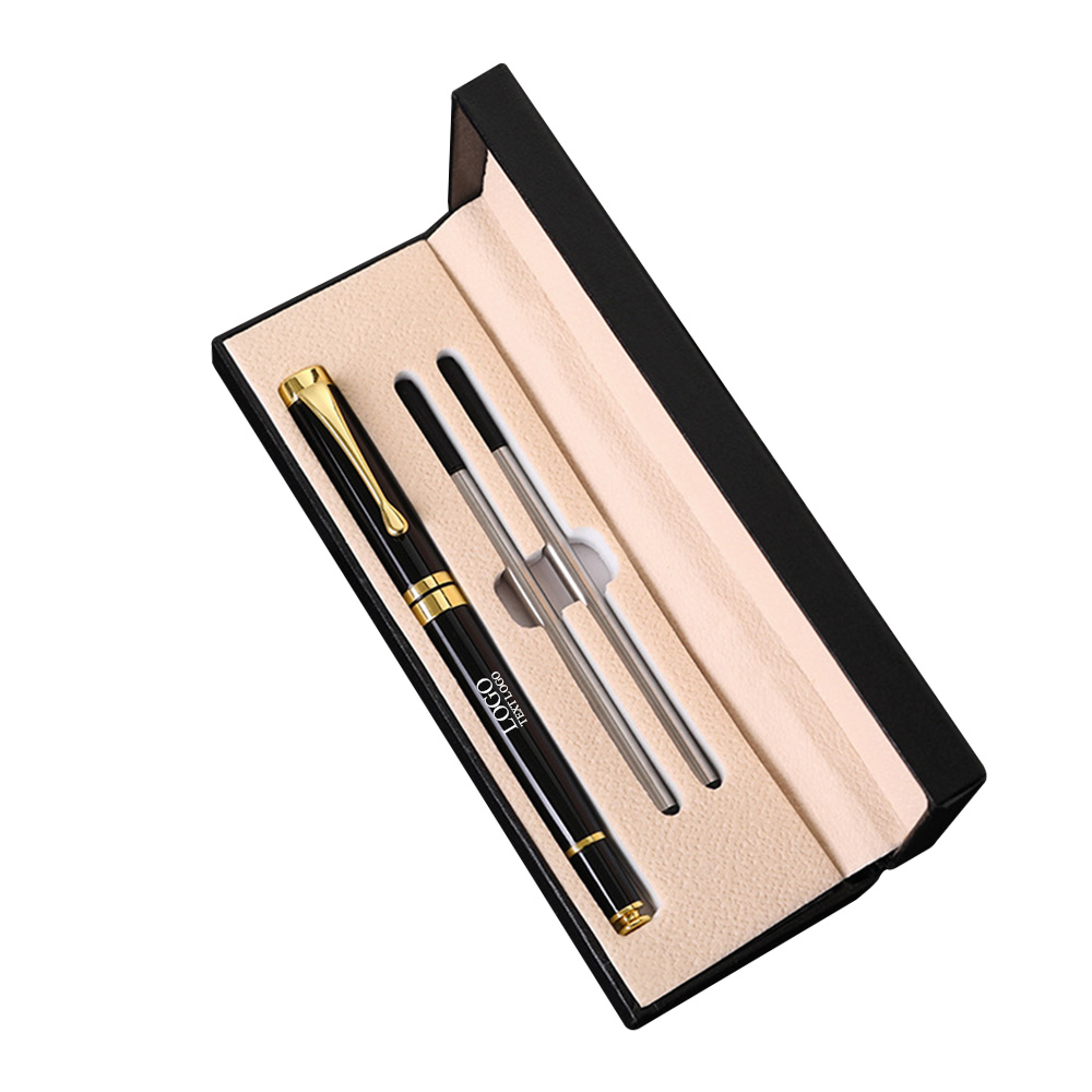 Double Refill Business Office Gel Pen Black