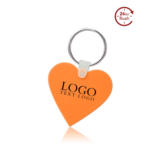 Promo Heart-Shaped Silicone Key Tag