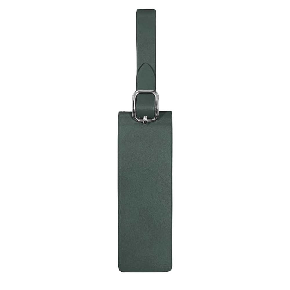 Waterproof Microfiber Leather Luggage Tags Green