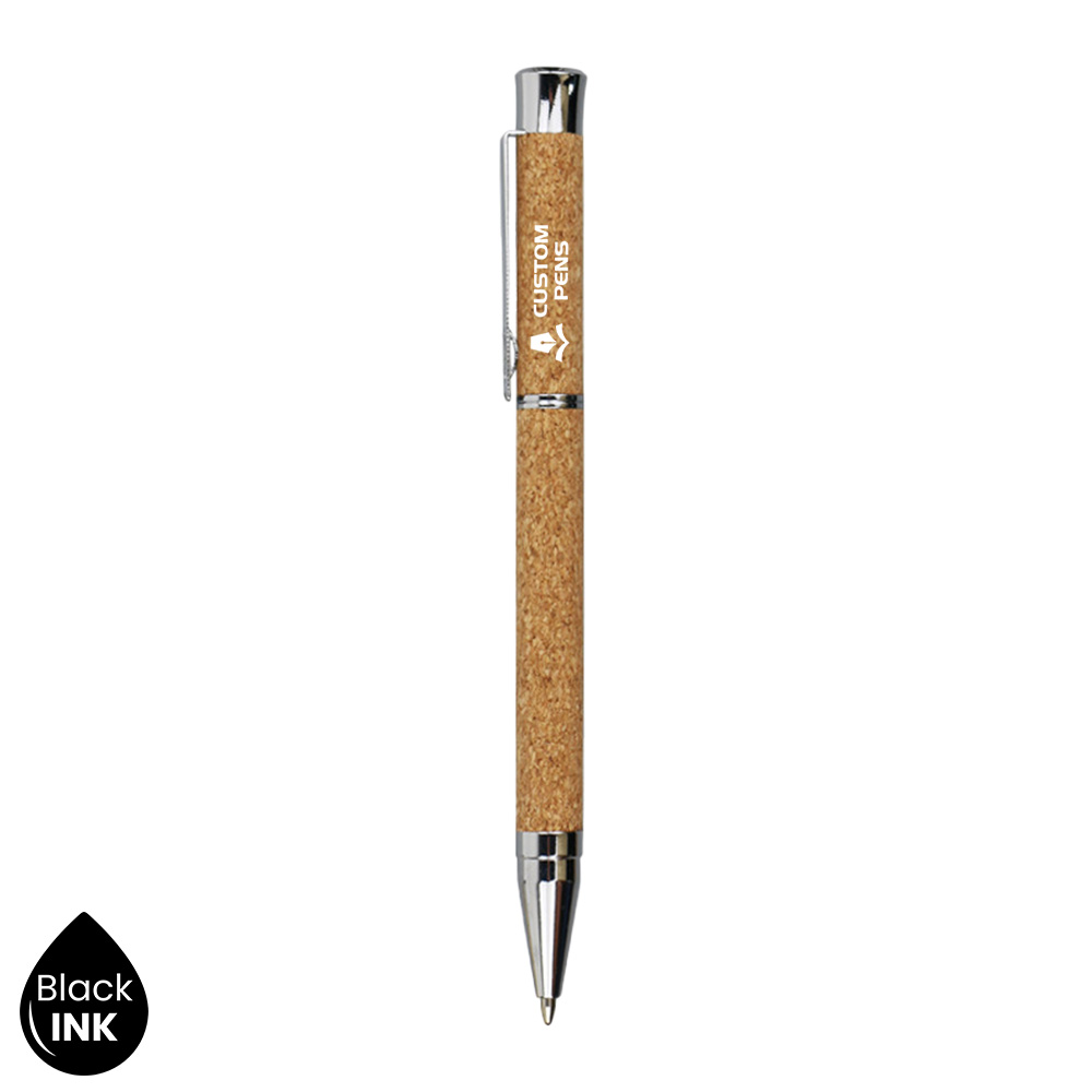 Woodgrain Metal Ballpoint Pen With Logo