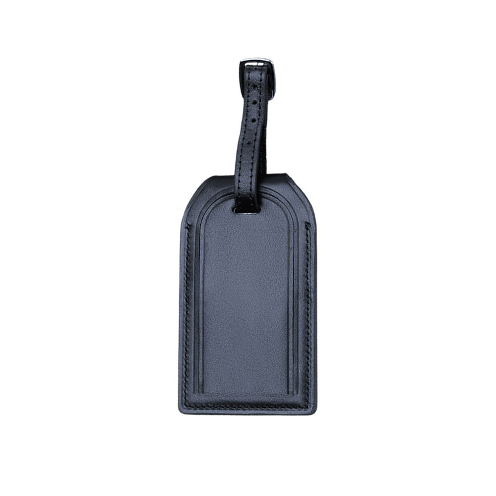 Genuine Leather AirTag Luggage Tag Blue Genuine Leather AirTag Luggage Tag Blue