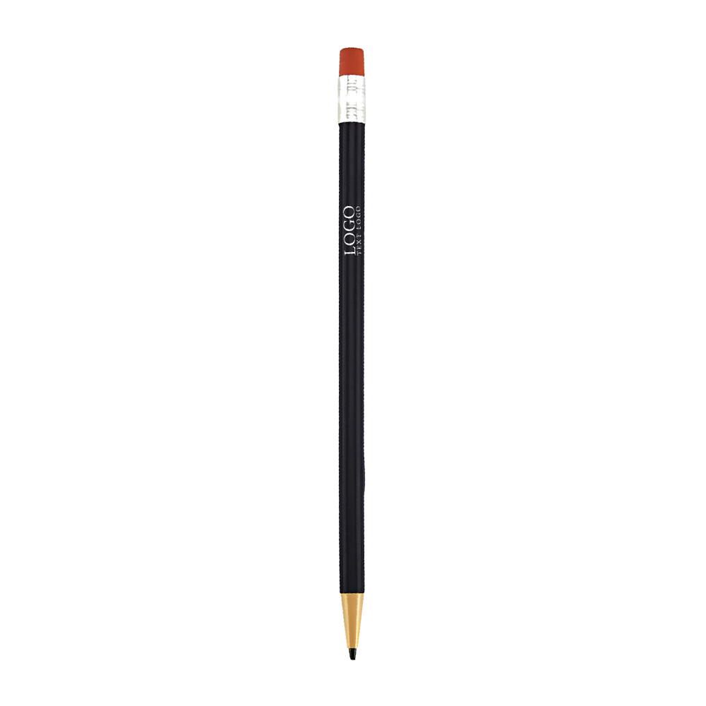 Colored Promotional Pencil Black With  Logo