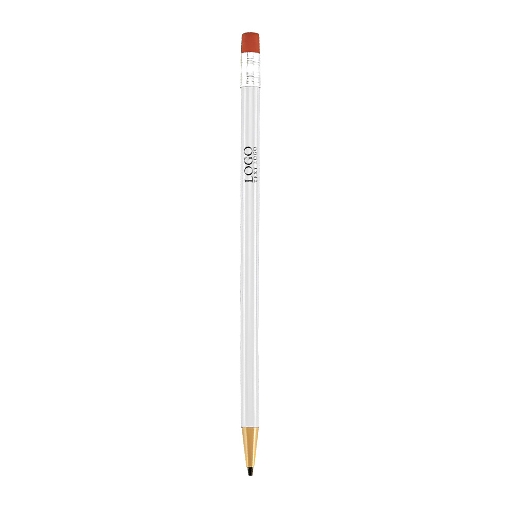 Colored Promotional Pencil White With Logo