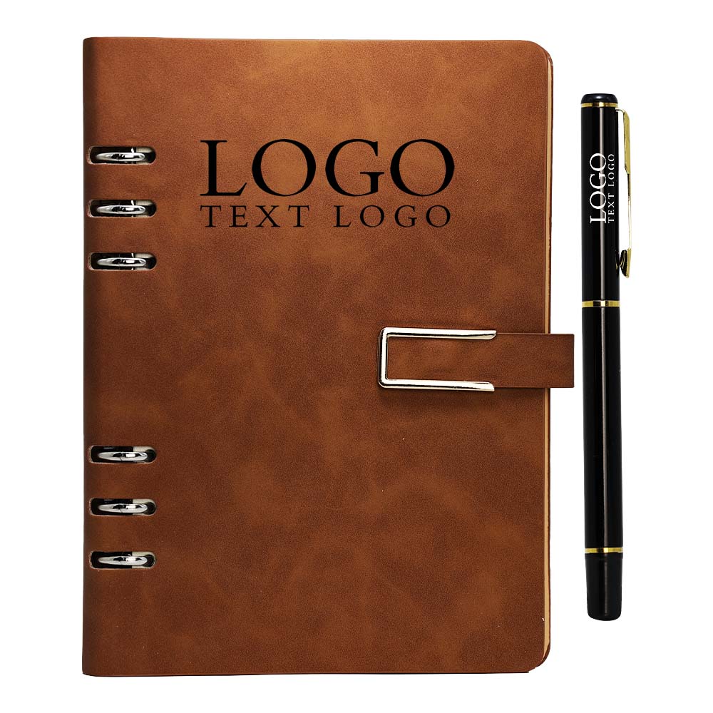 Corporate Logo Customized Simple Notepad Brown With Logo