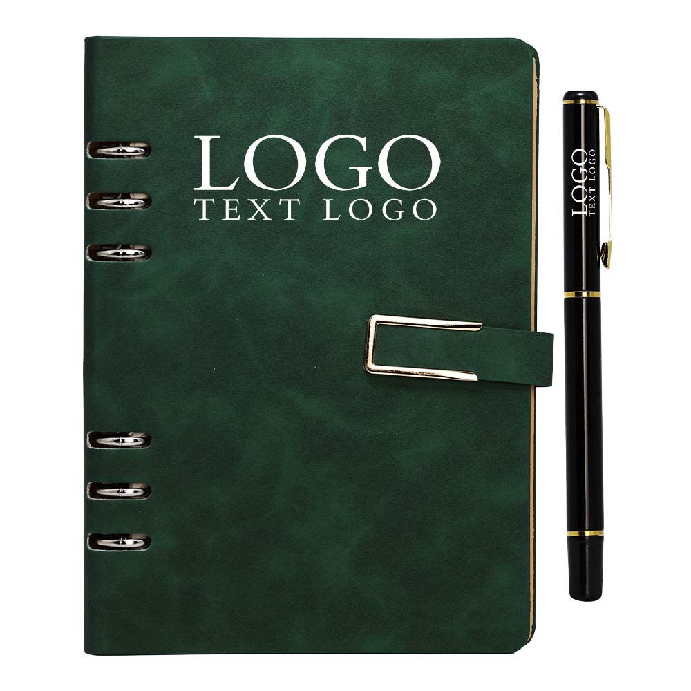 Corporate Logo Customized Simple Notepad Green With Logo