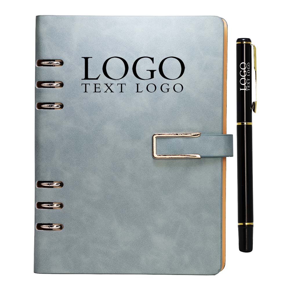 Corporate Logo Customized Simple Notepad Light Blue With Logo
