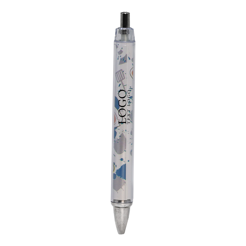 Custom Cartoon Color Roll Paper Pencil White With Logo