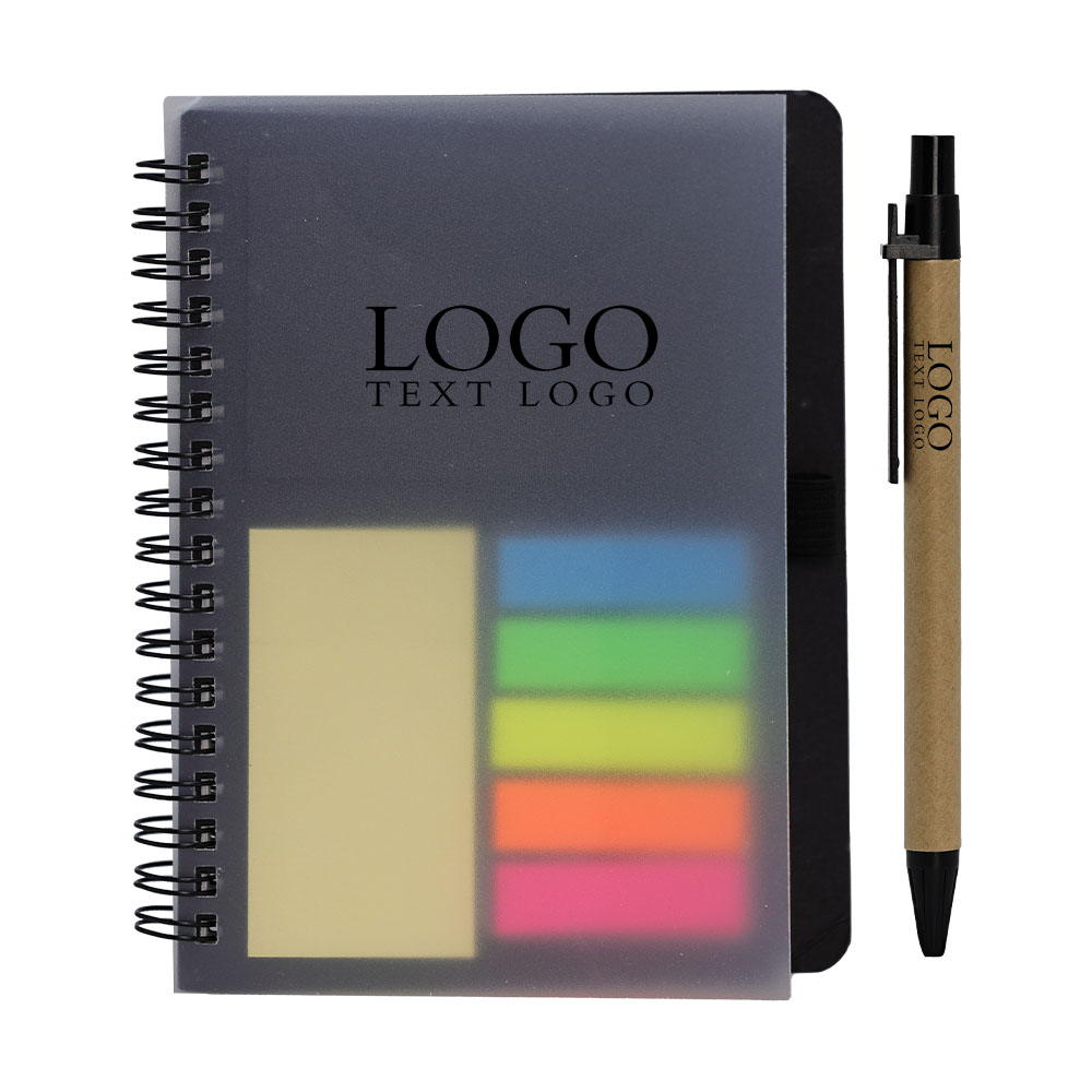 Aangepaste Kraft-papieren spoelpadset zwart met logo Aangepaste Kraft-papieren spoelpadset zwart met logo