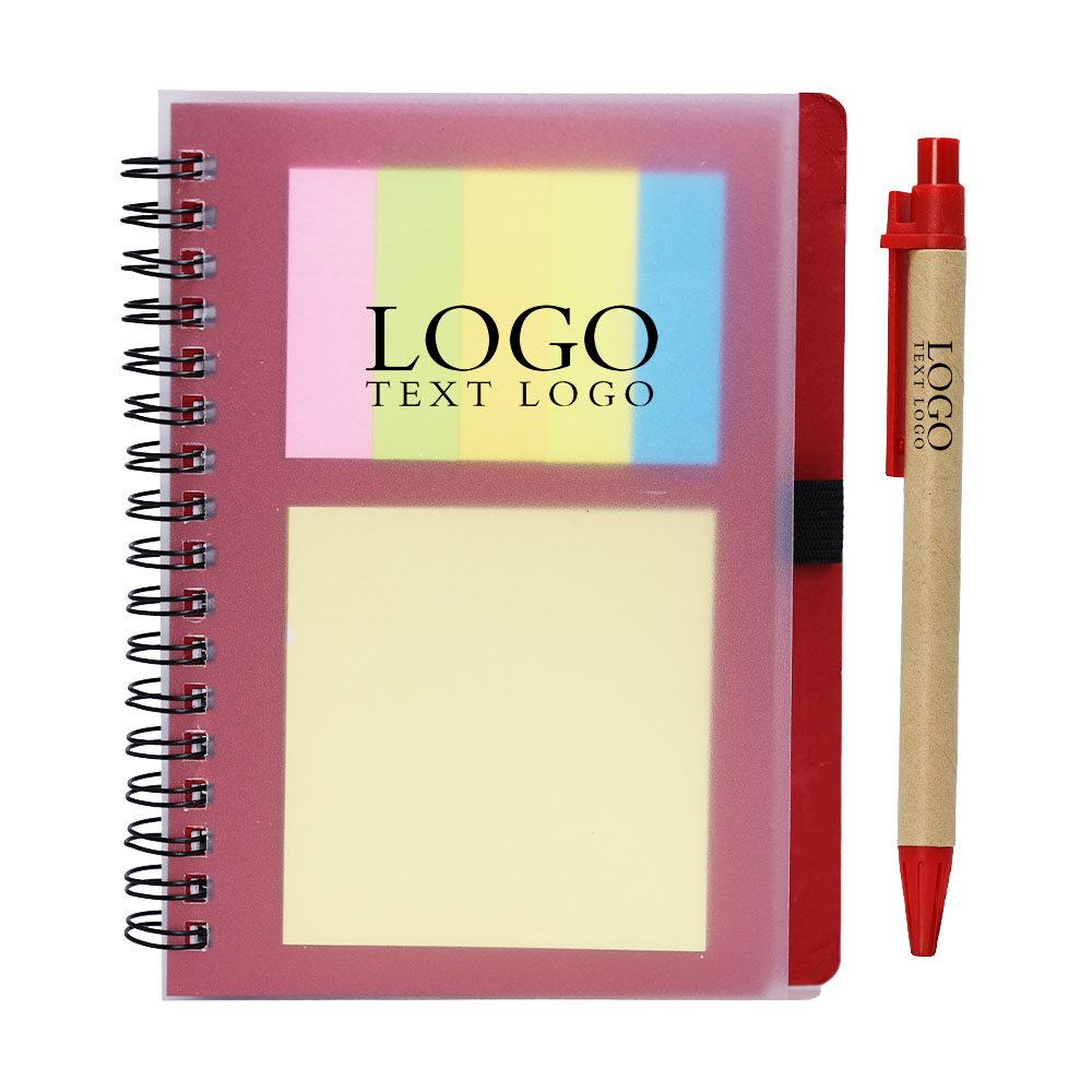 Aangepaste Kraft-papieren spoelpadset rood met logo Aangepaste Kraft-papieren spoelpadset rood met logo