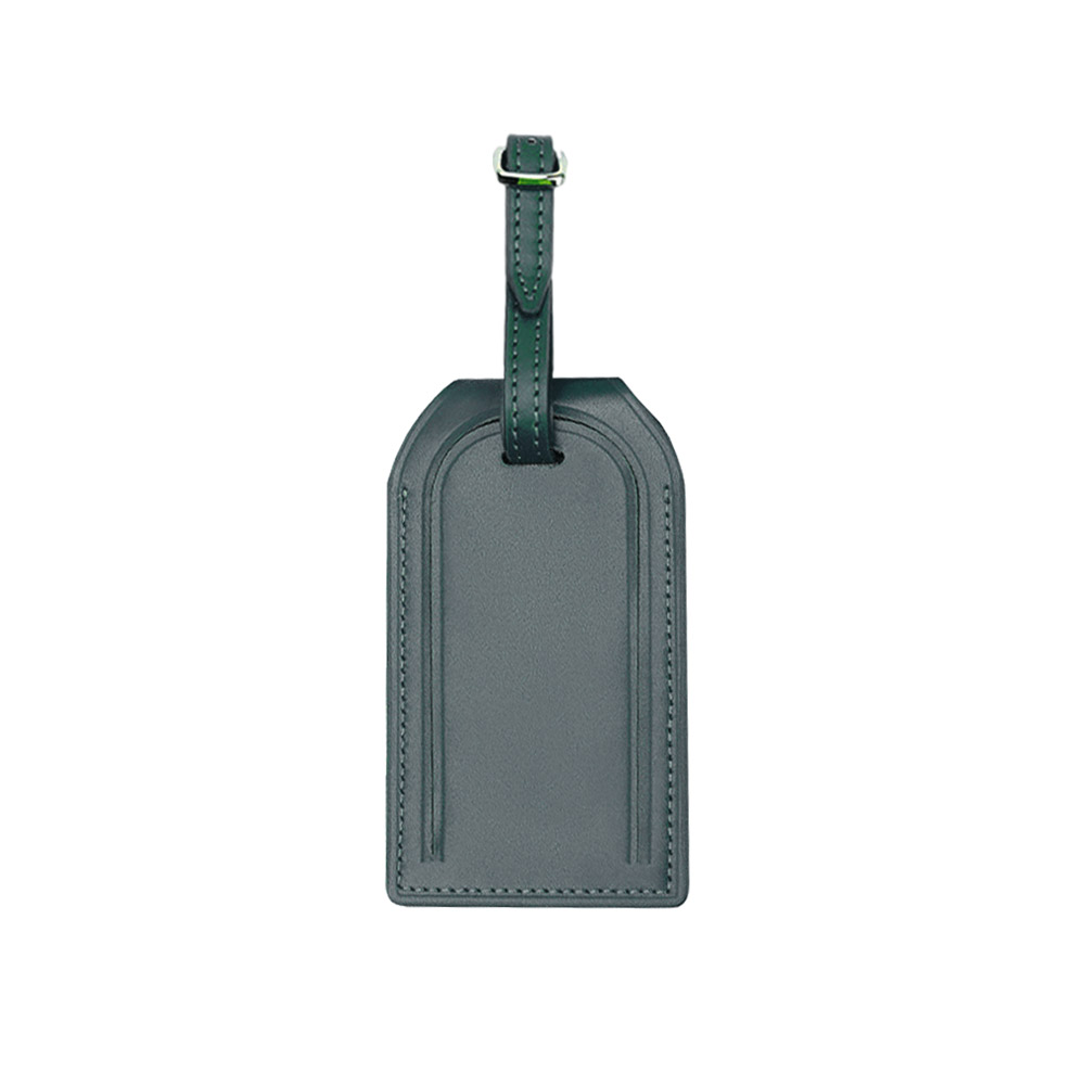 Genuine Leather AirTag Luggage Tag Green Genuine Leather AirTag Luggage Tag Green