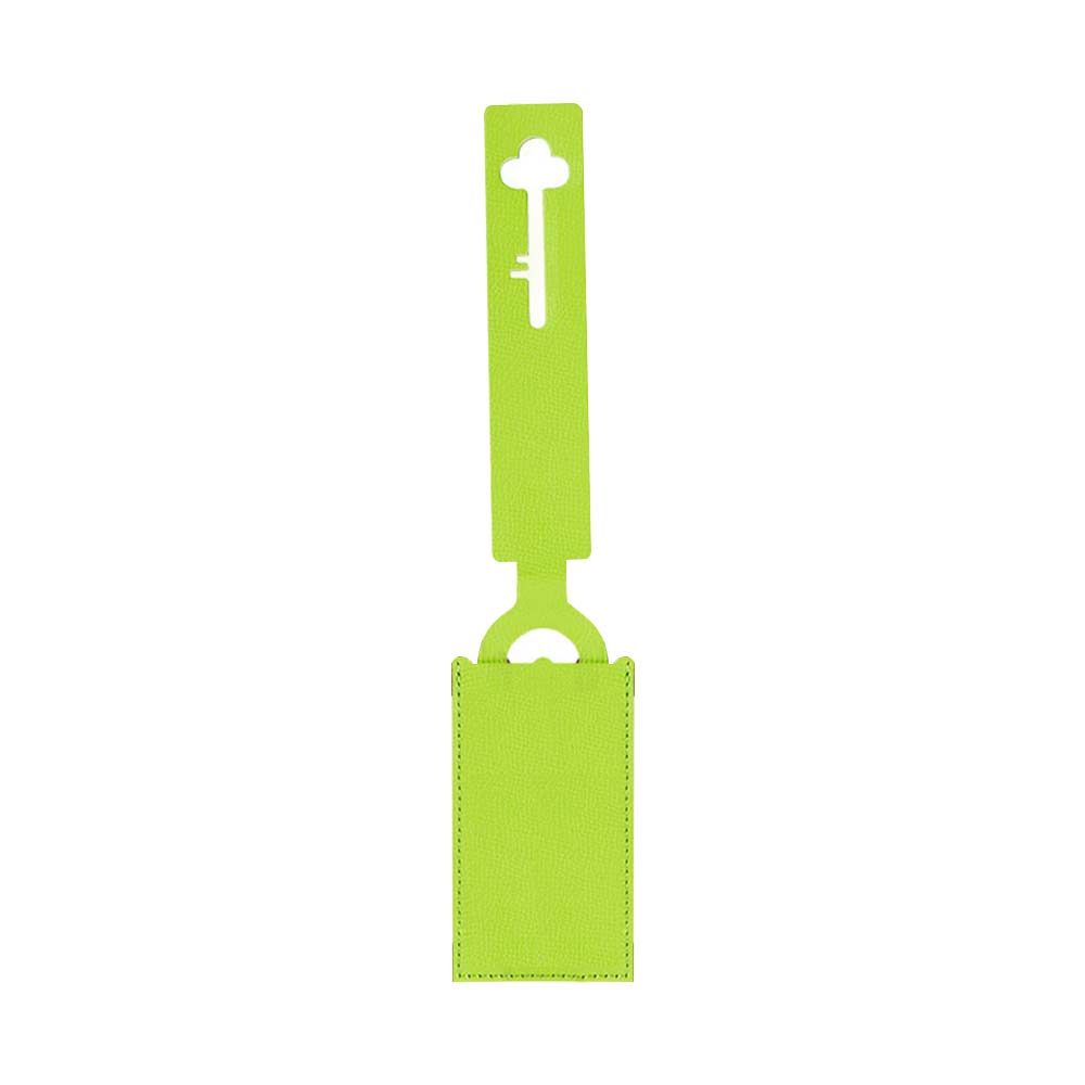 PU Discoloration Leather Integrated Luggage Tags Cover Green