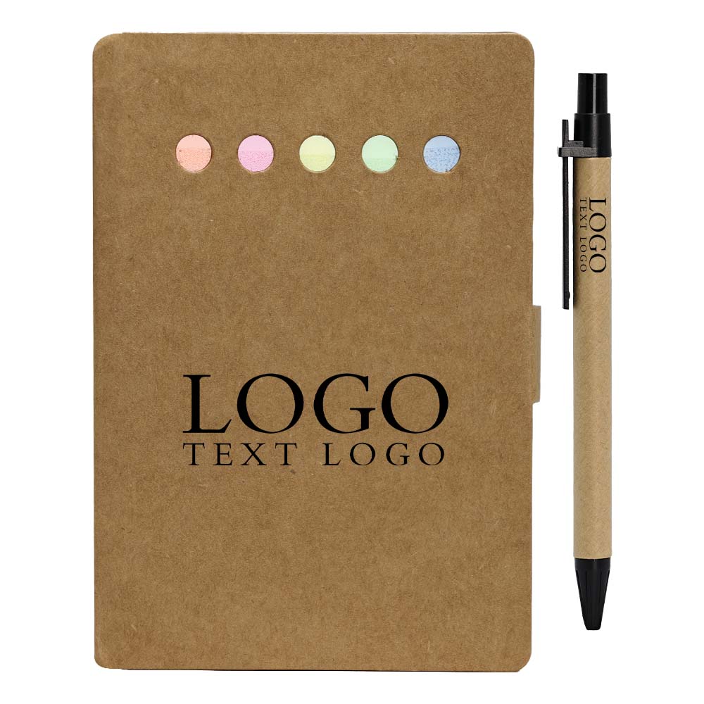 Kraft Paper Notebook Combination Primary Color With Logo
