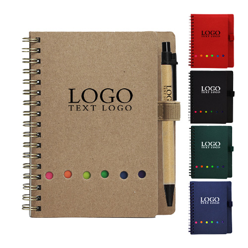 Kraft Paper Notebook Combination With Pen