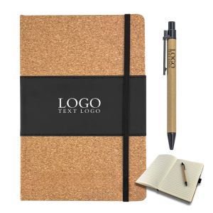 PU Leather Cork Cover Notebook