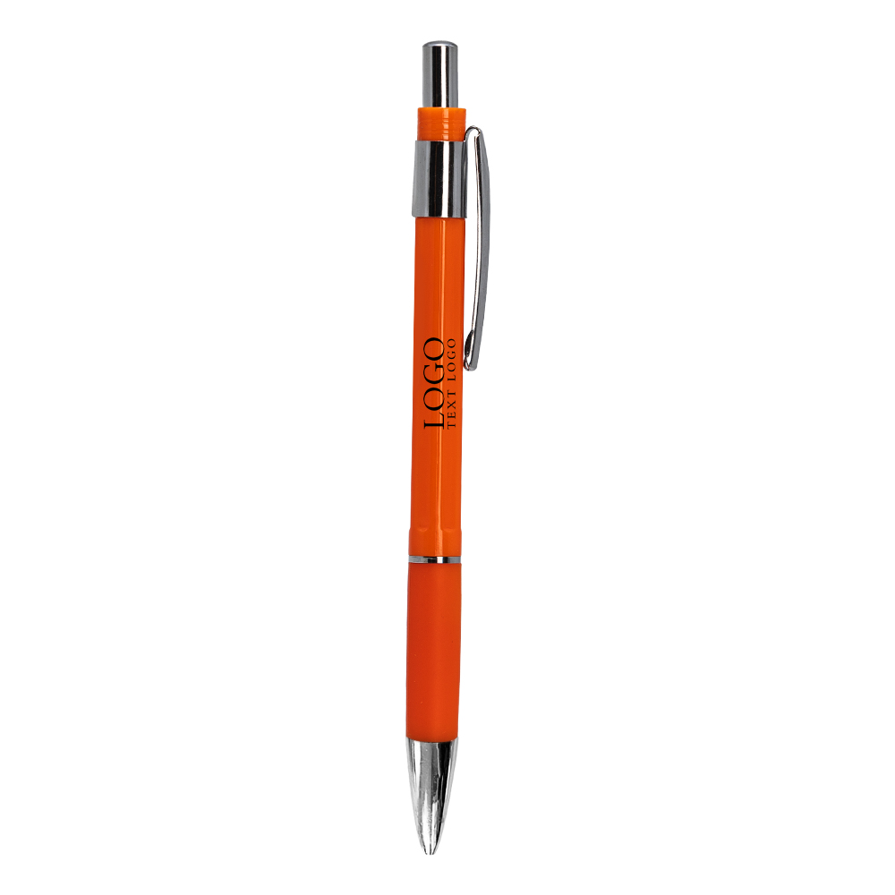 Student Mechanical Pencil With Eraser Orange With Logo