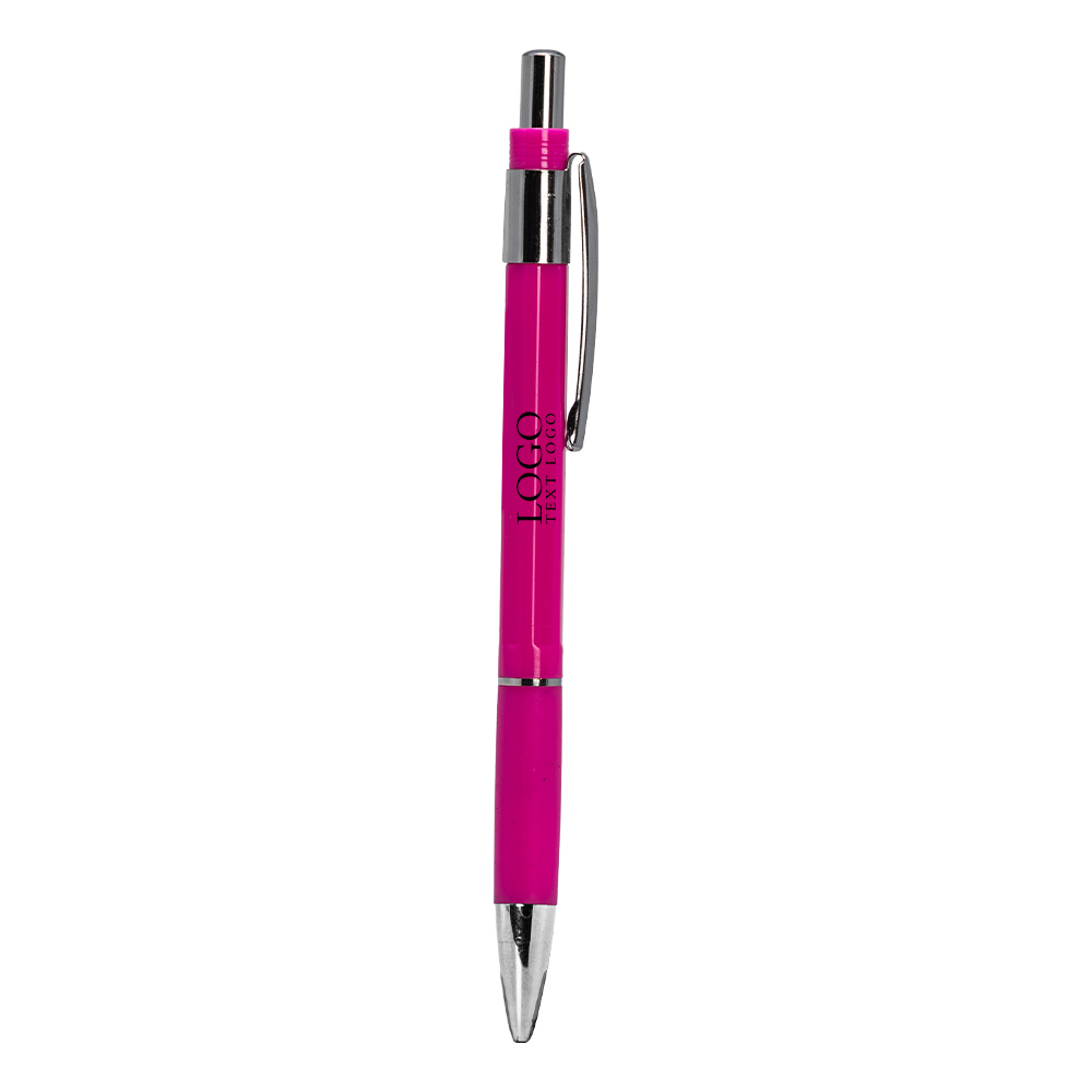 Student Mechanical Pencil With Eraser Rose Red With Logo