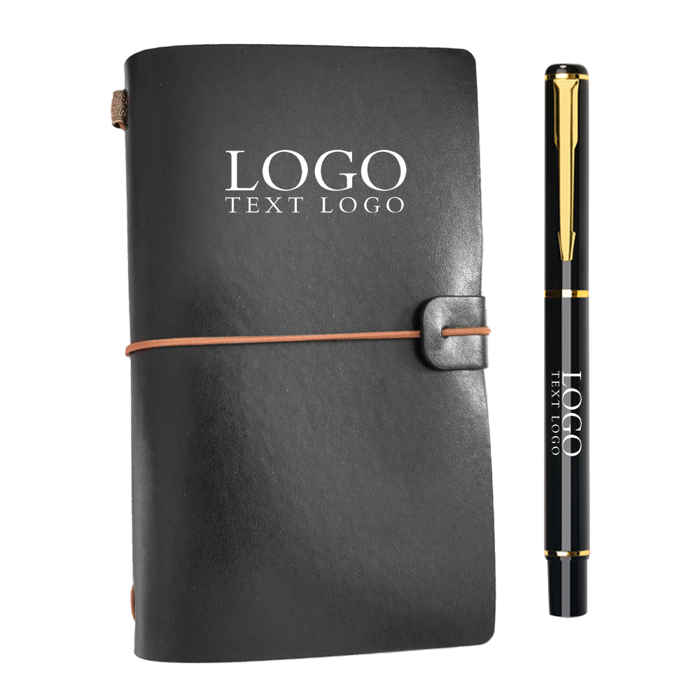 Travel Ledger Pocket Notebook Zwart Met Logo Travel Ledger Pocket Notebook Zwart Met Logo