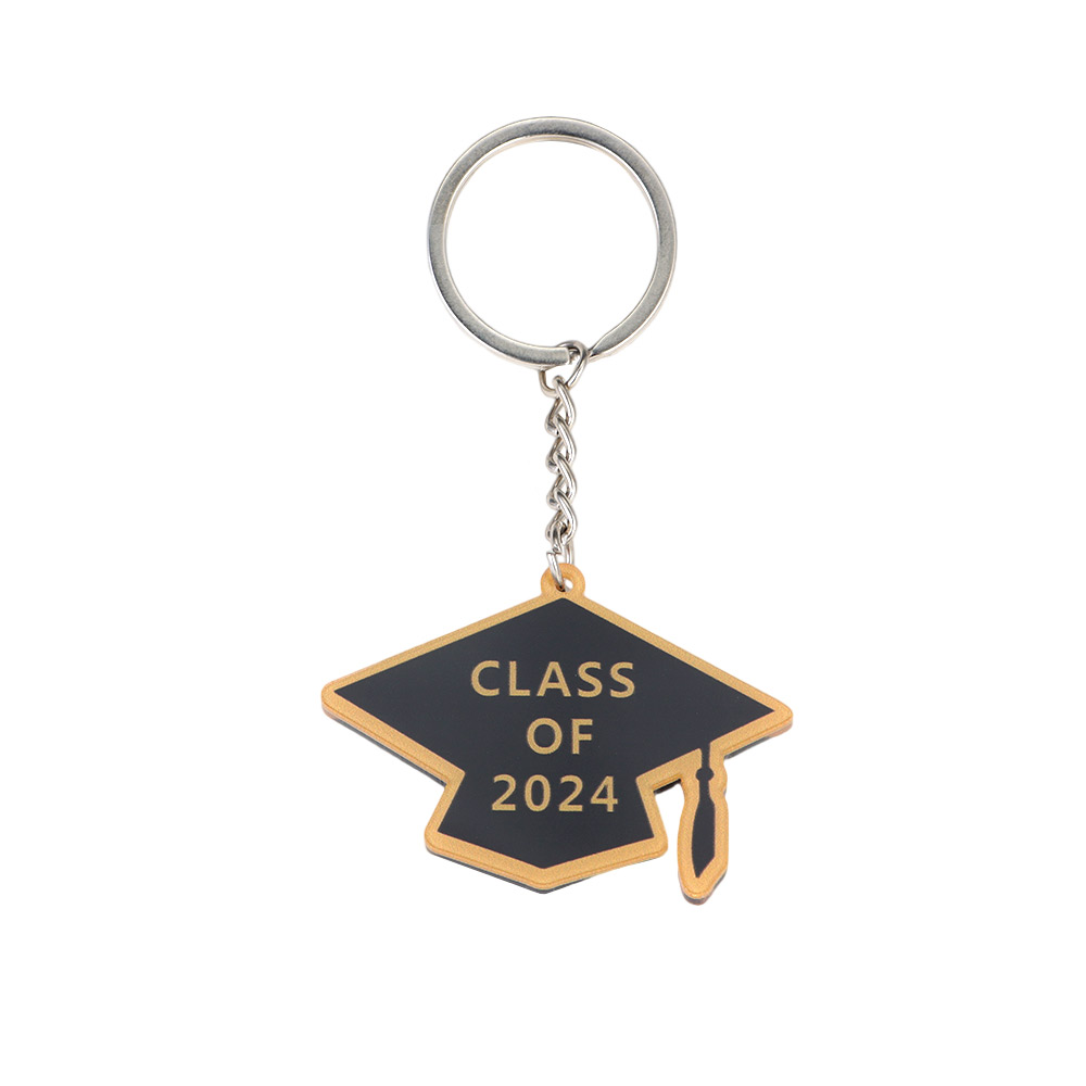 Bachelor's Cap Acrylic Keychain
