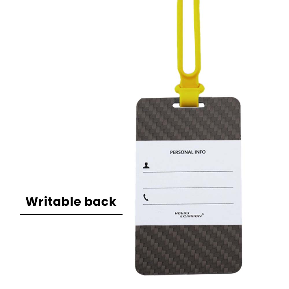Blue Carbon Fiber High-quality Luggage Tags Details