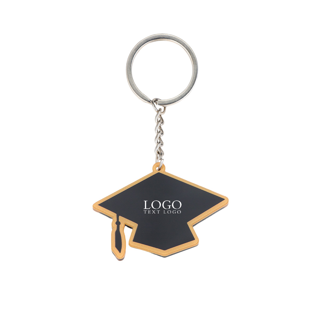 Custom Bachelor's Cap Acrylic Keychain With Logo