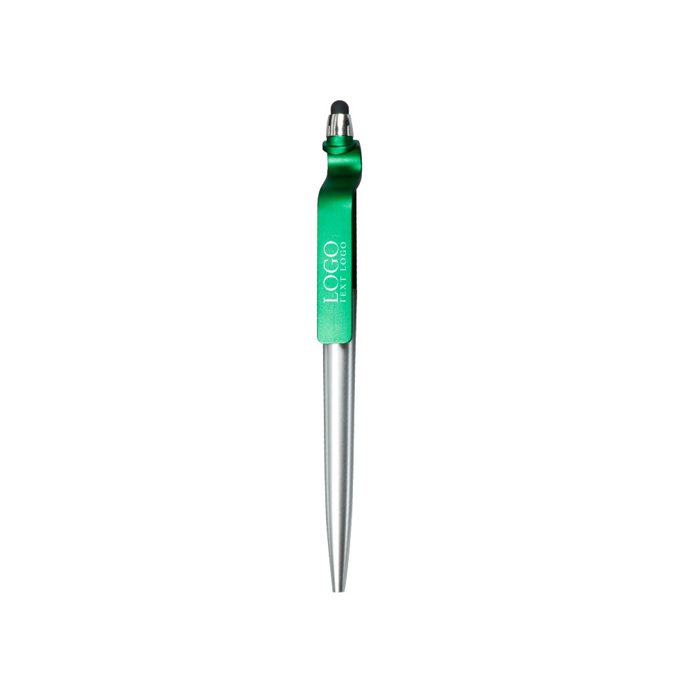 Customizable Metallic Painted Click Ballpoint Pen with logo-green