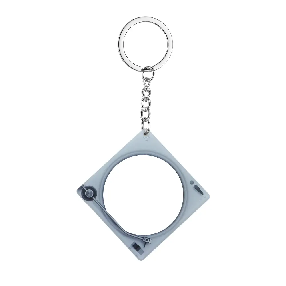 Magnetic NFC Acrylic Record Player Keychain-Logo