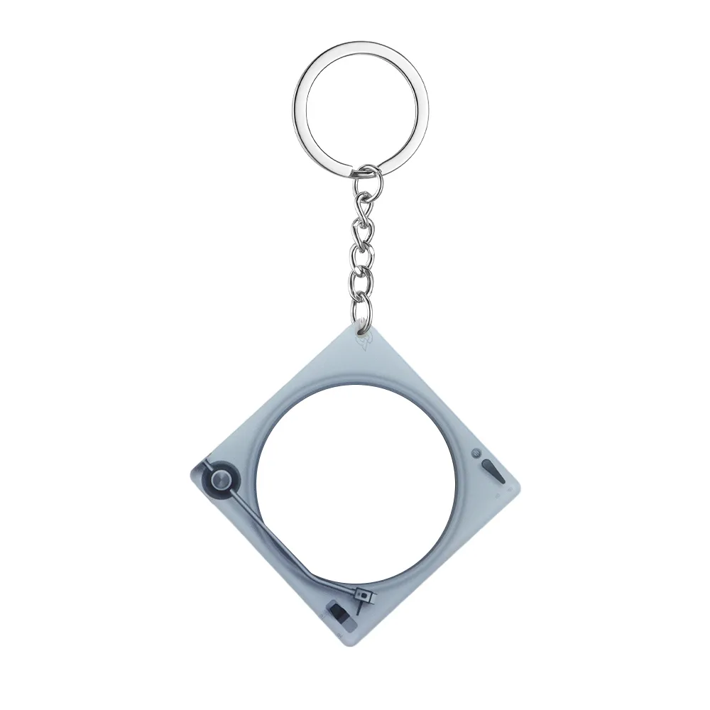 Magnetic NFC Acrylic Record Player Keychain-Logo