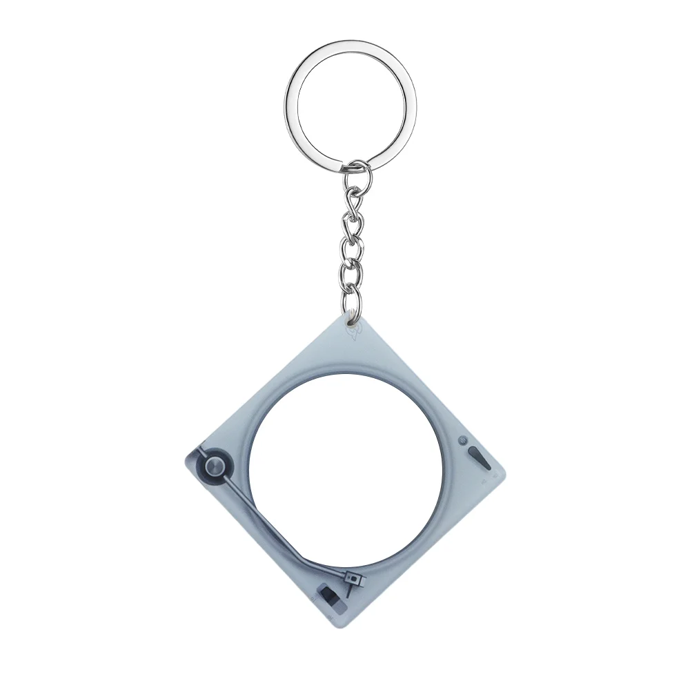 Magnetic NFC Acrylic Record Player Keychain-Logo