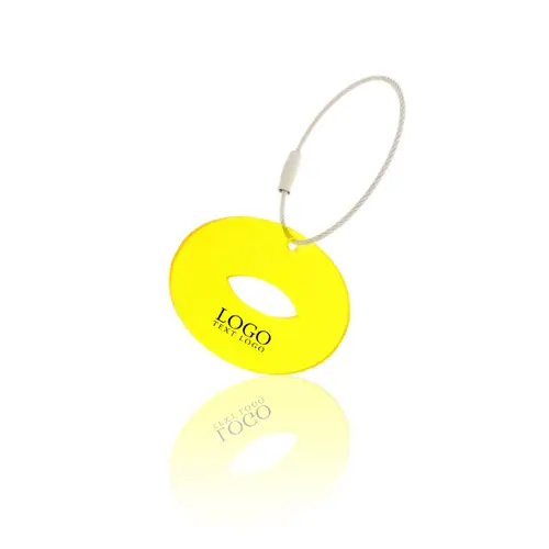 Promotional Custom Oval-shaped Transparent Color Acrylic Keychain