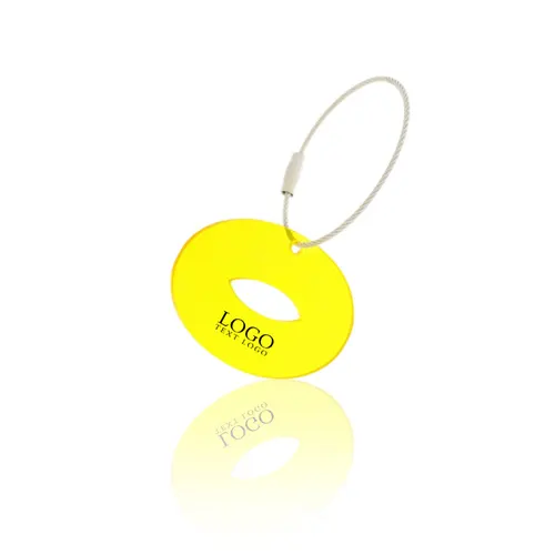 Promotional Custom Oval-shaped Transparent Color Acrylic Keychain
