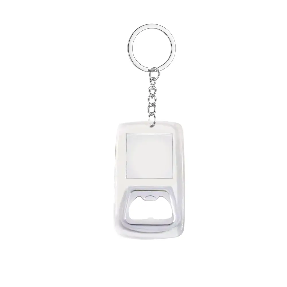 Customized Acrylic Bottle Opener Keychain Back