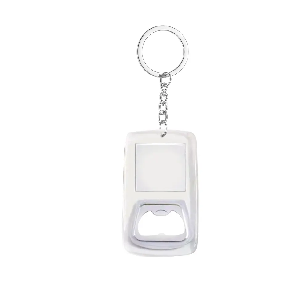 Customized Acrylic Bottle Opener Keychain Back