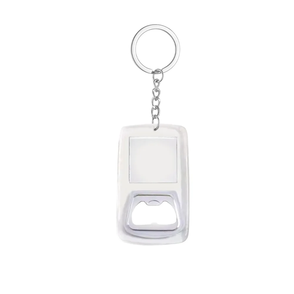 Customized Acrylic Bottle Opener Keychain Back
