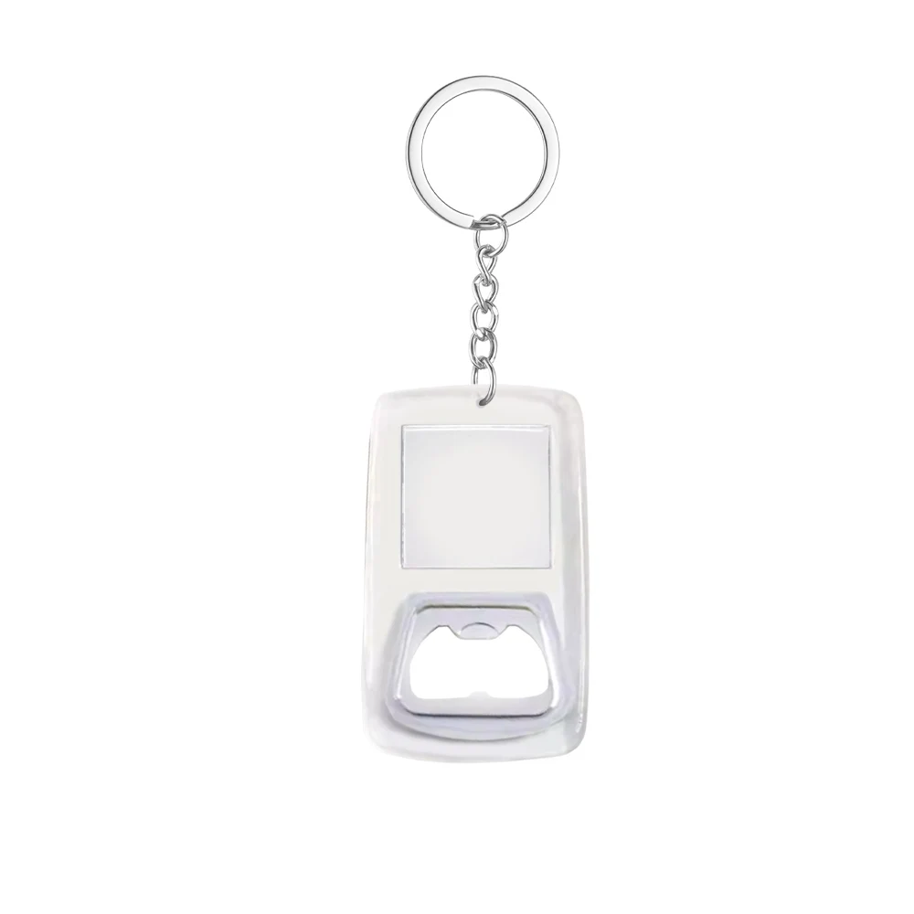 Customized Acrylic Bottle Opener Keychain Back