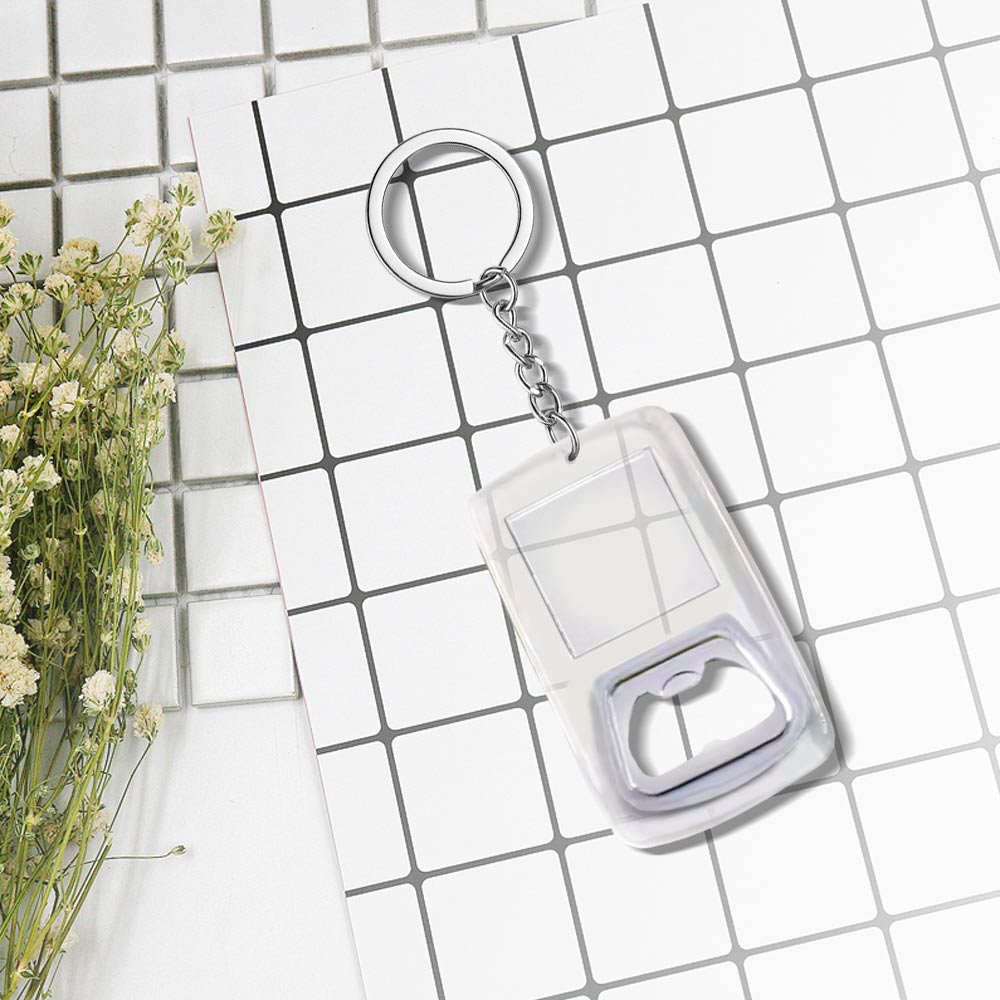 Customized Acrylic Bottle Opener Keychain Scene